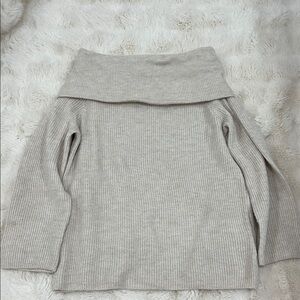 H&M Light Gray Cowl Neck Sweater
